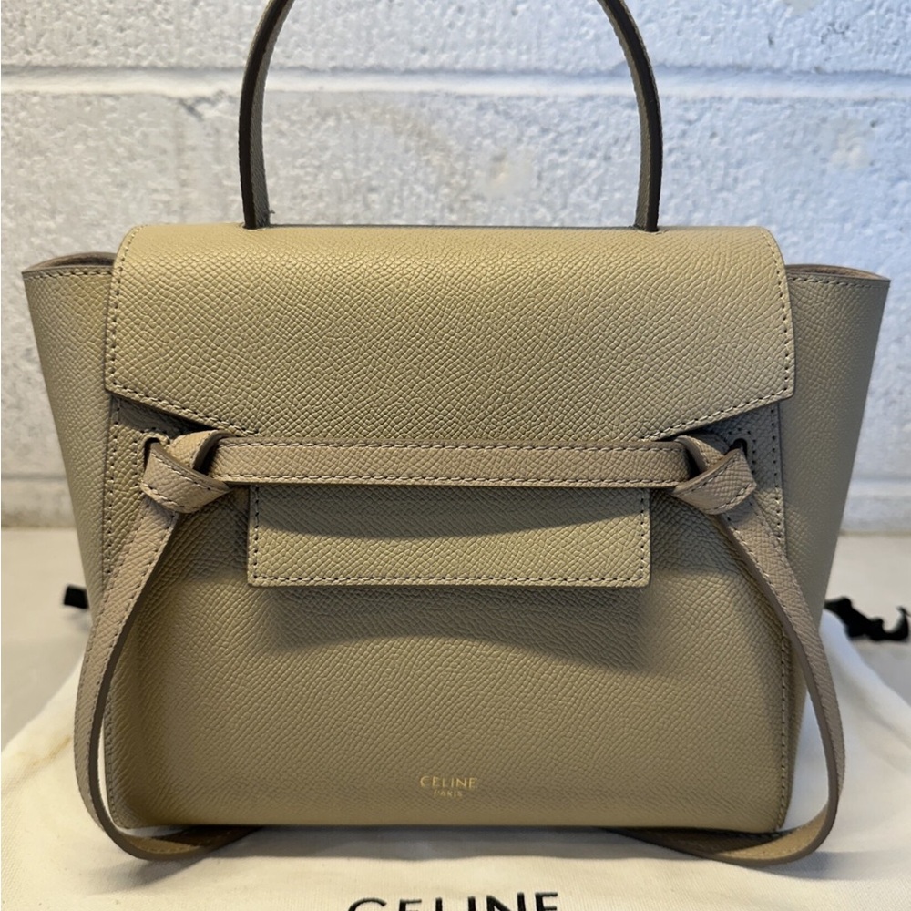 Celine Beige Nano Belt Bag